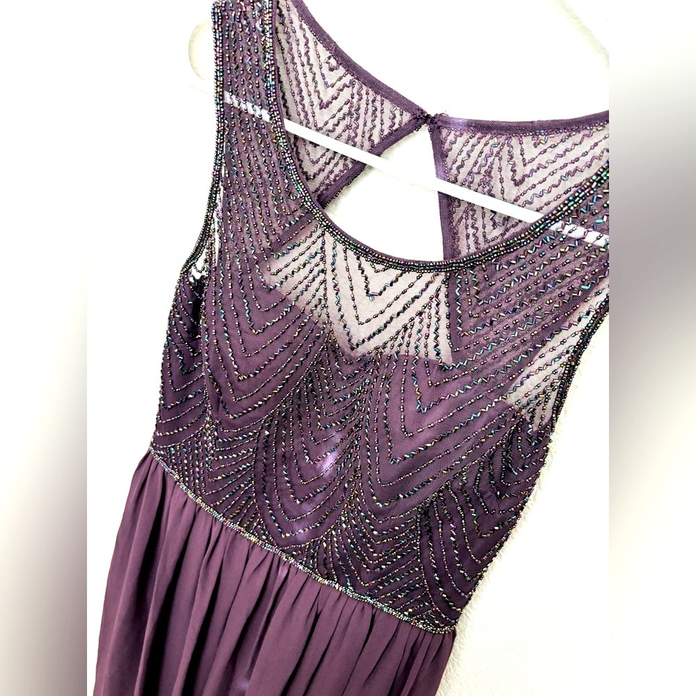 David’s Bridal Floor Length Purple Bridesmaid Dress - Excellent Condition